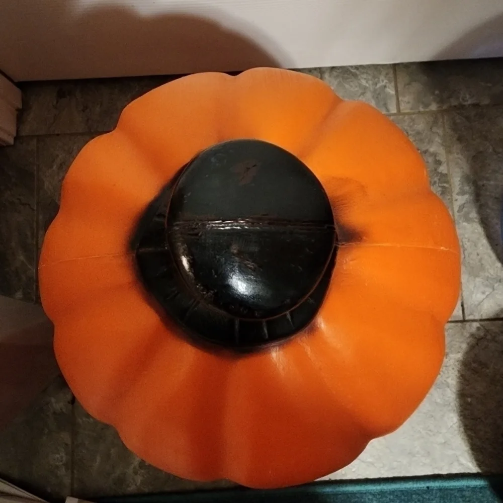 Vintage Empire Jack-o-lantern Pumpkin Blow Mold w/ Light Halloween Decor EUC